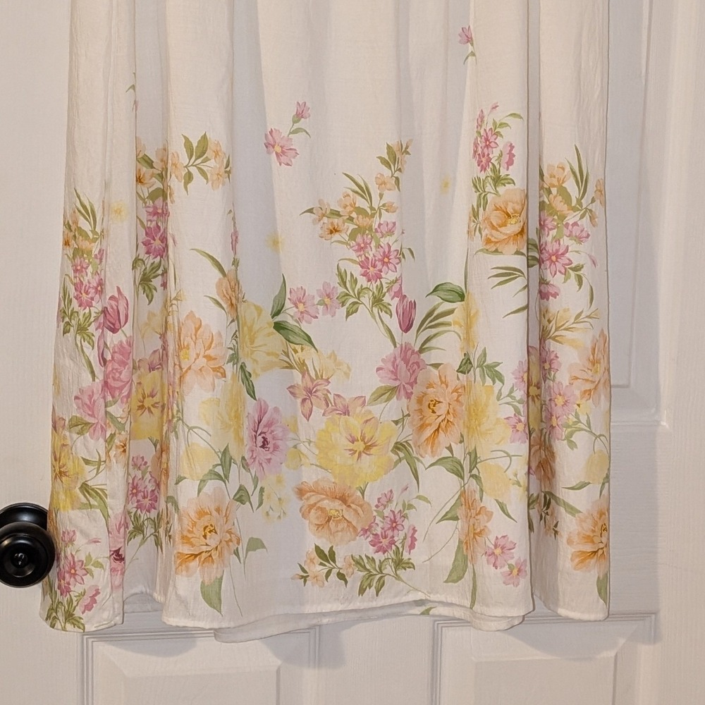 Vince Camuto Ultra White Floral Garden Party Midi Skirt XL NWT $89 - Picture 5 of 11